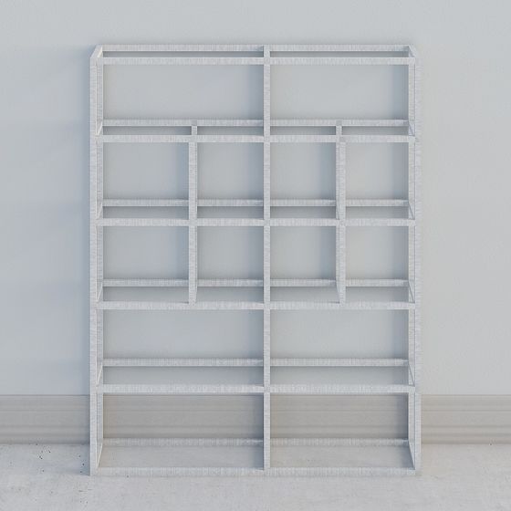 Modern Minimalist Bookcase 3D model