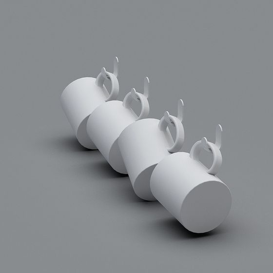 Elegant Tea Set 3D model