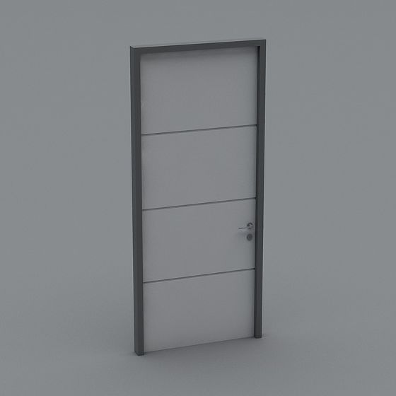 Modern Minimalist 3D Model Door Design