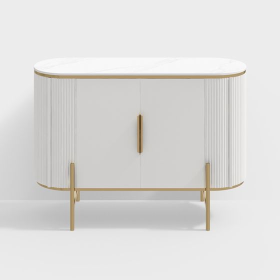 Art Deco Console Cabinet 3D model