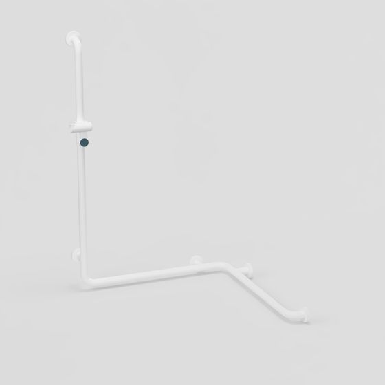 Stylish Low-Polygon Handrail 3D model for Creative Spaces