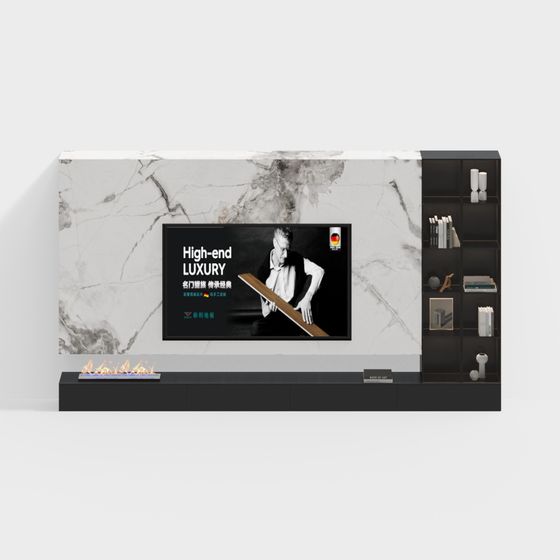 Pared de fondo de TV