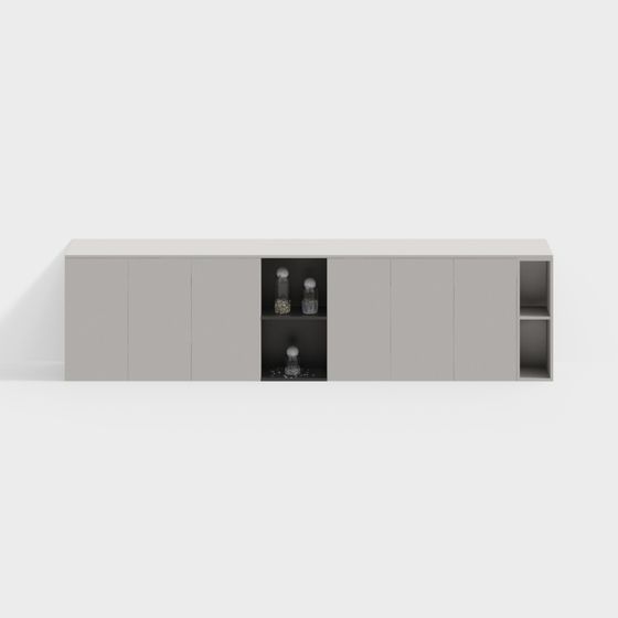 Stylish Urban Storage Shelf 3D model for Contemporary Spaces