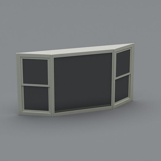 City Window Low-Poly 3D Model