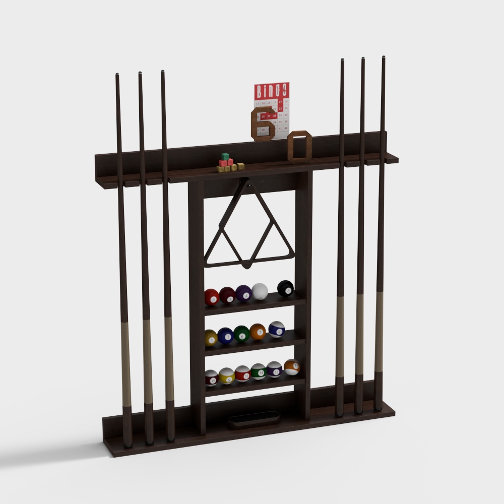 Sala de billar, soporte de taco de billar