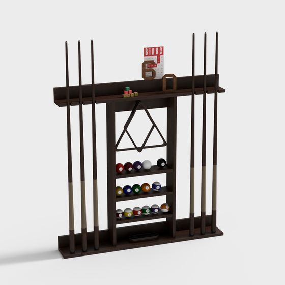 Sala de billar, soporte de taco de billar