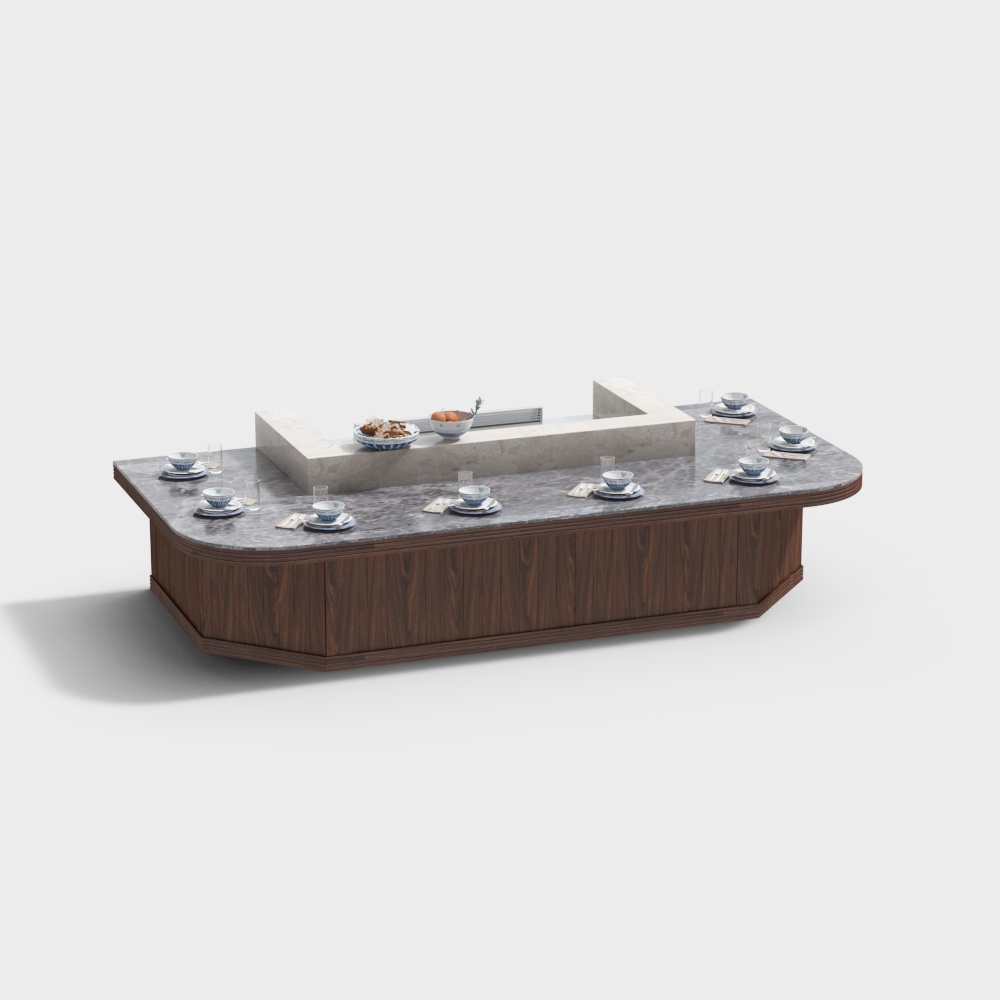 Teppanyaki dining table