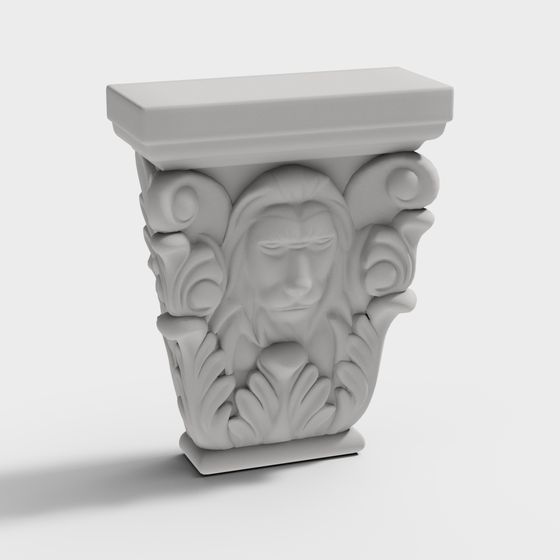 Ancient Roman Column Capital 3D model