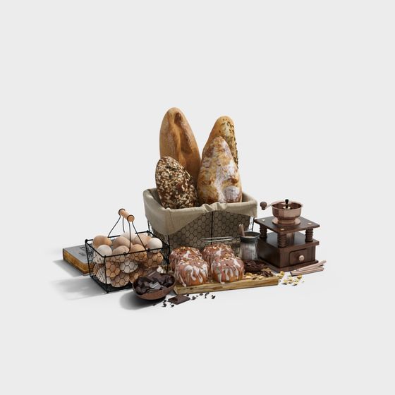 Cozy Bakery 3D Model for Design Projects