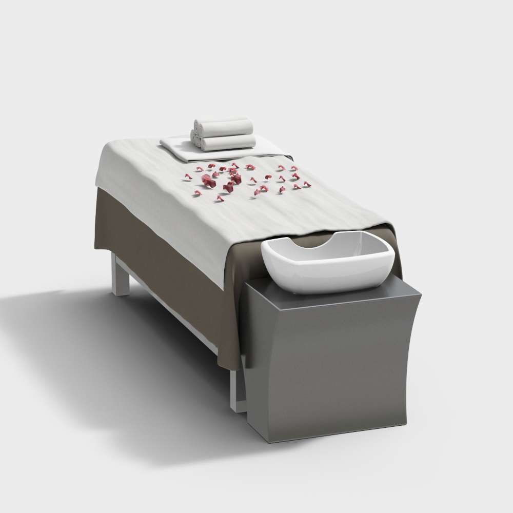 Lit de shampoing de salon de coiffure