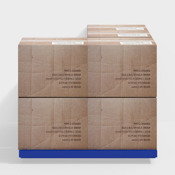 Realistic Cardboard Boxes 3D model for Creative Projects