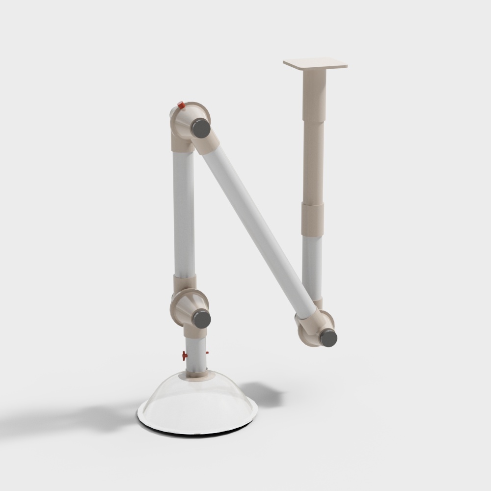 Low-Polygon Mechanical Arm Stand 3D model