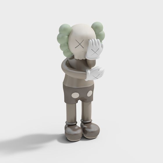 Kaws 3D Model - Low Poly High Detail Design