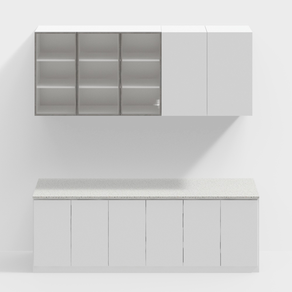 Combinación de gabinete de despensa moderna