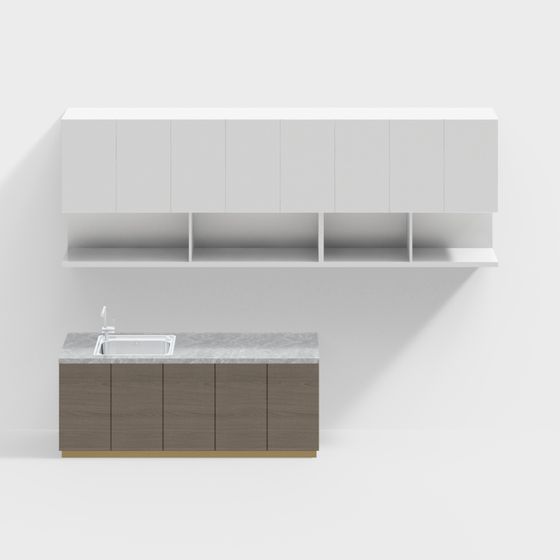 Urban Kitchen 3D model for Modern Spaces