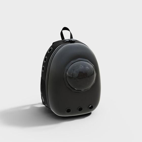 Futuristic Low-Polygon Backpack 3D model