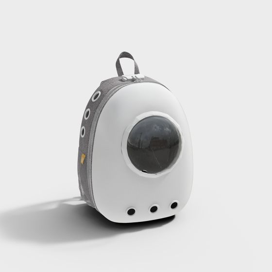 Futuristic Space Capsule Backpack 3D model