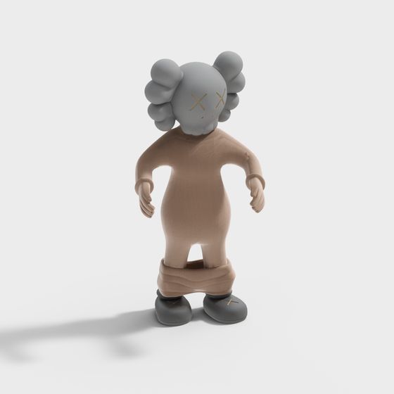Stylish Kaws 3D Model for Creative Projects