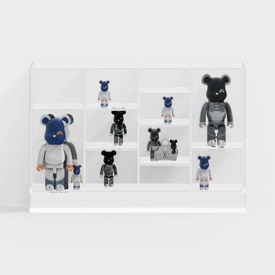 Bear Display Shelf 3D model for Creative Spaces