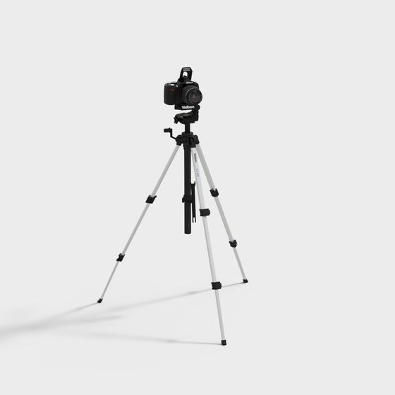 Artistic Camera Tripod 3D Model