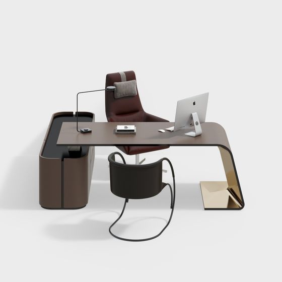 Urban Workspace 3D model - Modern Minimalist Design