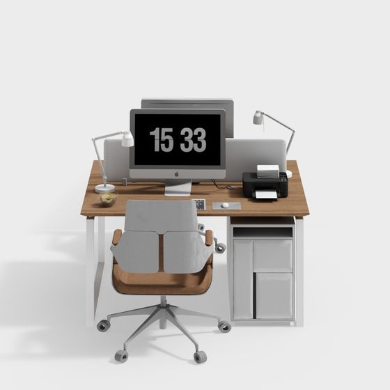 Urban Workspace 3D Model for Modern Offices