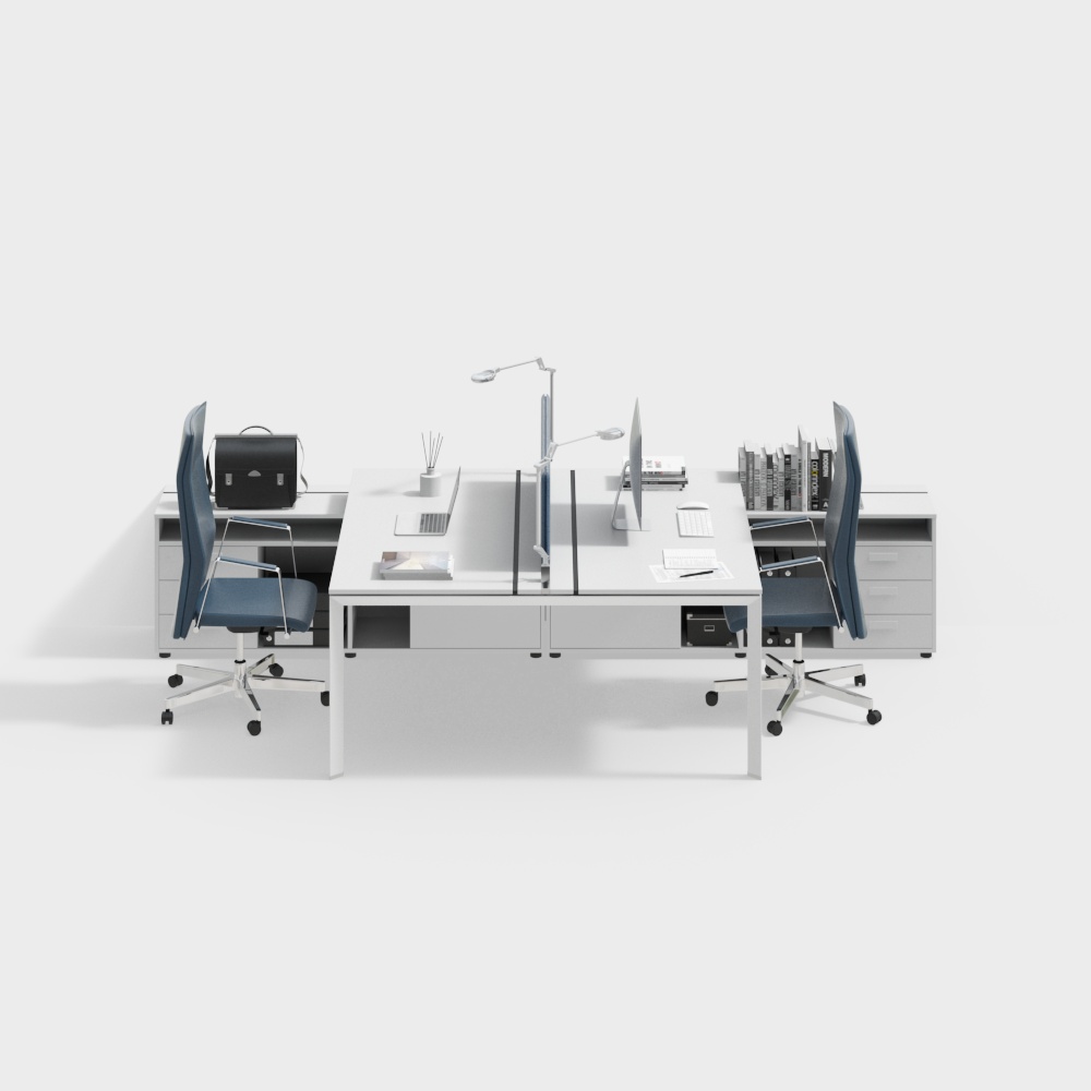 현대 책상 의자 조합