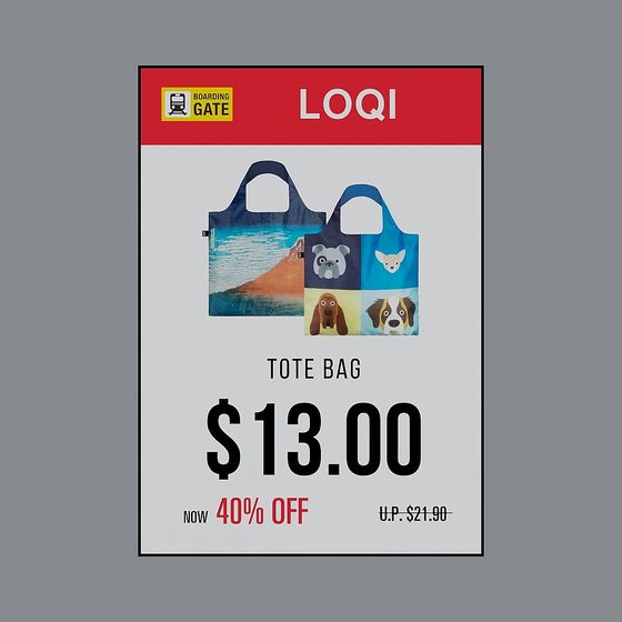 Artistic LOQI Tote Bag 3D model