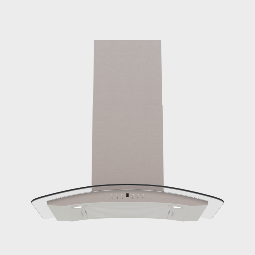 Sleek Minimalist Range Hood 3D Model – Modern Kitchen Design