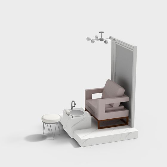 Urban Relaxation Nook 3D model