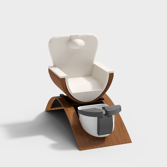 Streamlined Lounge Chair 3D model