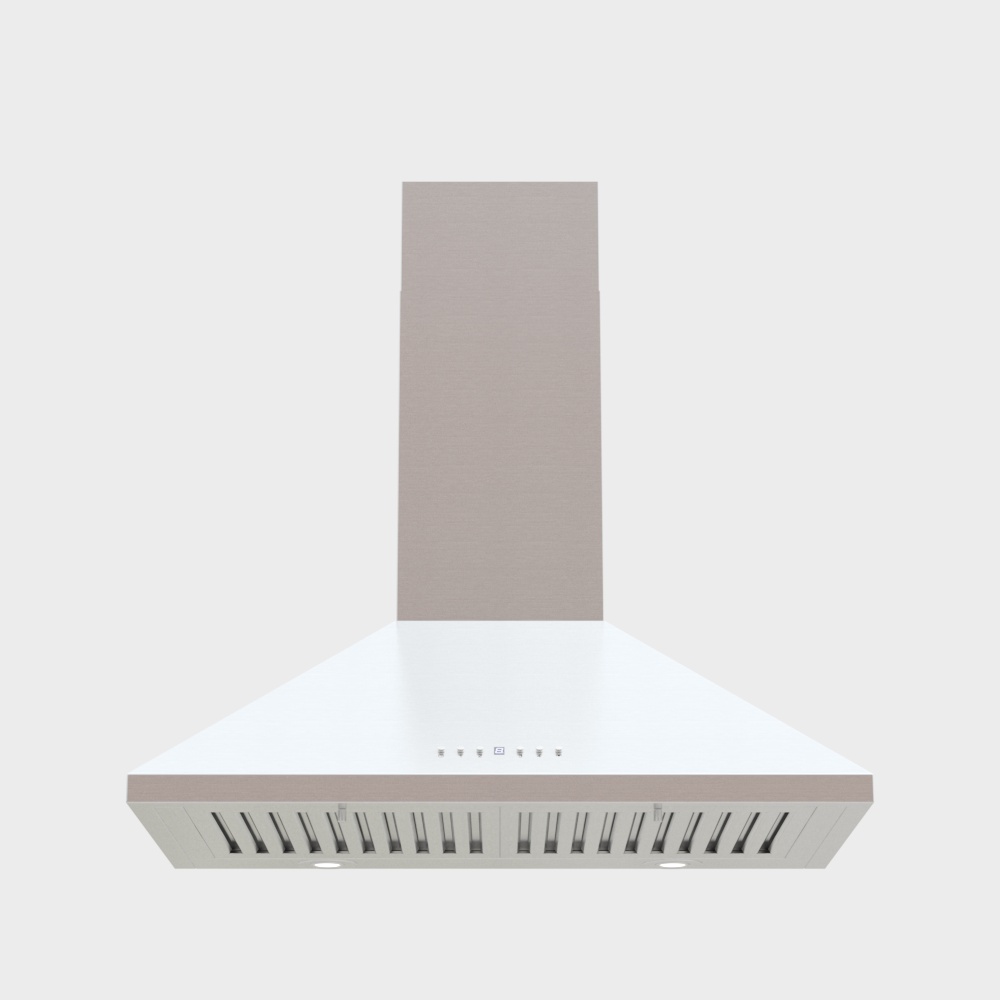 Stylish Low-Poly Kitchen Hood 3D Model – Minimalist Metal Design