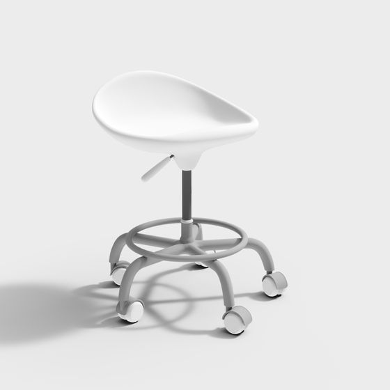 Stylish Modern Rotating Office Chair 3D model
