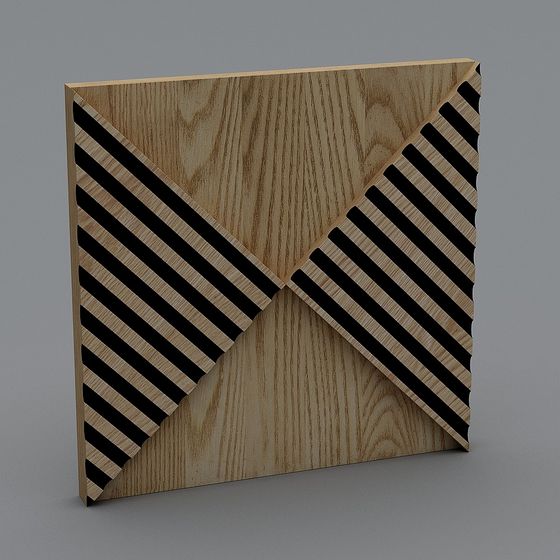 X-Type Wooden Board 3D model
