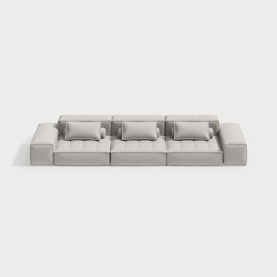 Modern Minimalist Sofa 3D model