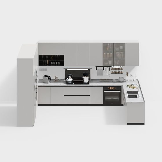 Modern Kitchen 3D Model Design