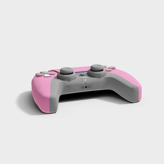 Stylish Low Poly Game Controller 3D model