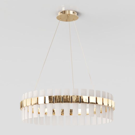 Glamorous Halo Chandelier 3D model