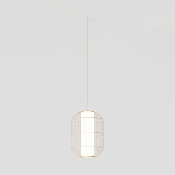 Cage of Light Pendant Lamp 3D model for Modern Interiors
