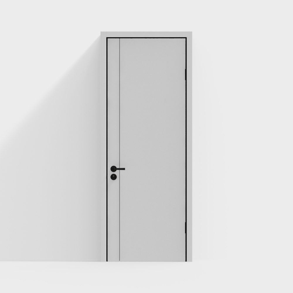 미니멀리스트 내장문-03-블랙 커버 + 화이트 입구 라인