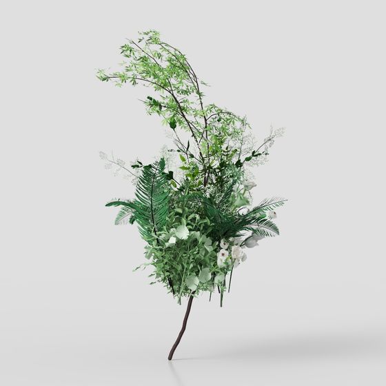 Nature's Song 3D model - A Lush Floral Experience