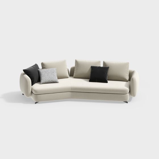 Curve Comfort Sofa 3D model