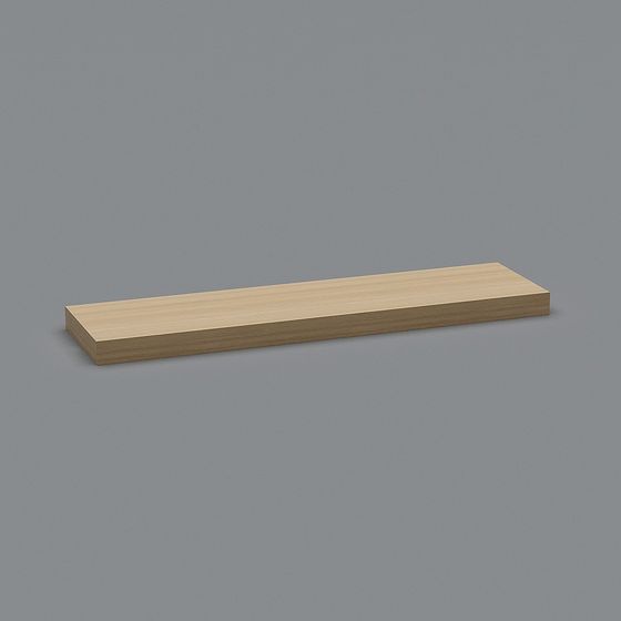 Minimalist Wooden Plank 3D model
