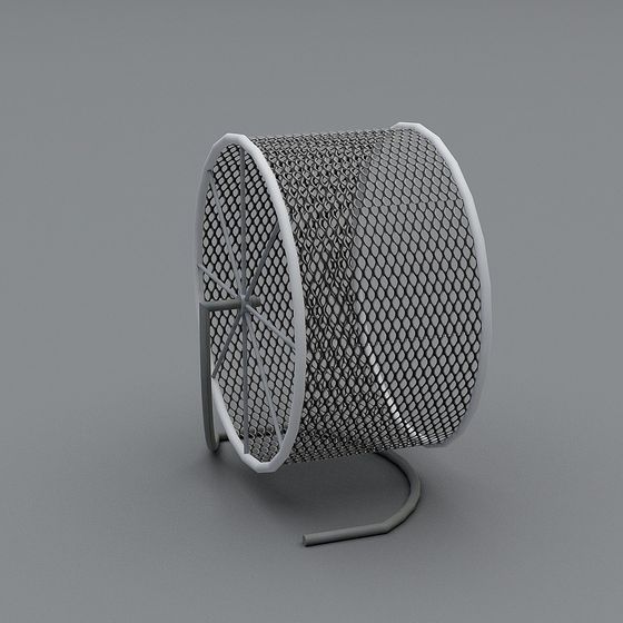 Low-Poly Industrial Fan 3D Model