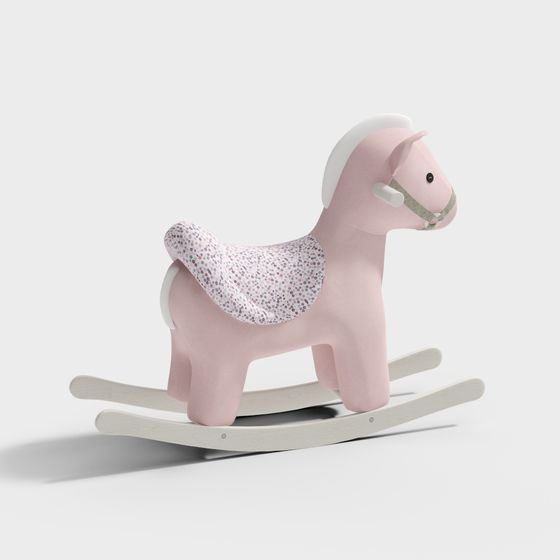 Charming Pony Rocking Horse 3D model