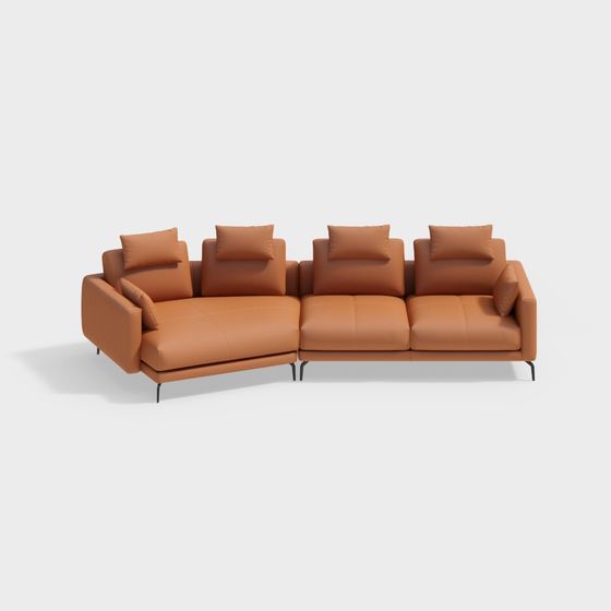 Urban Comfort 3D Model Sofa for Modern Spaces