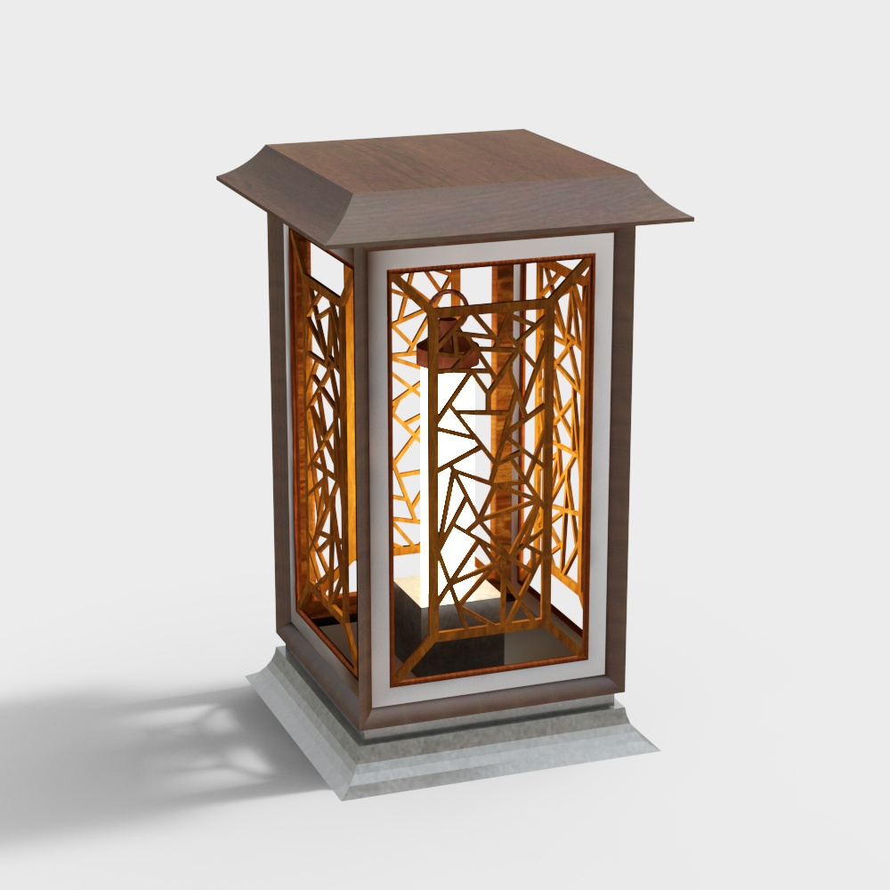 Luz de paisaje de estilo chino 24