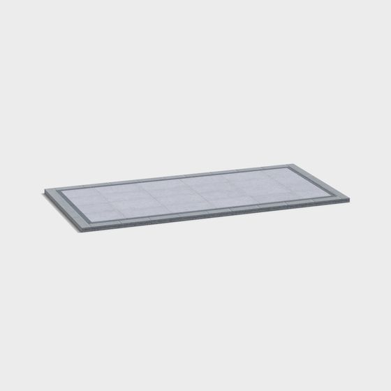 Urban Square Paving Stone 3D model