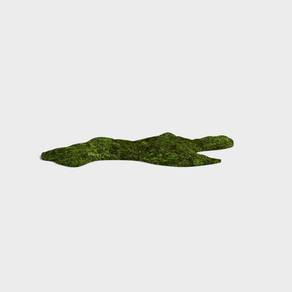 Mossy Ridge 3D model - Realistic Low-Poly Hill