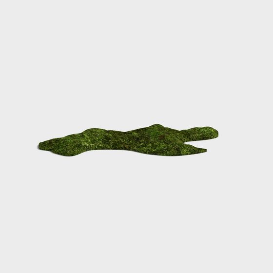 Mossy Ridge 3D model - Realistic Low-Poly Hill